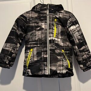 Obermeyer childrens boys winter ski jacket i-grow insulated size 6